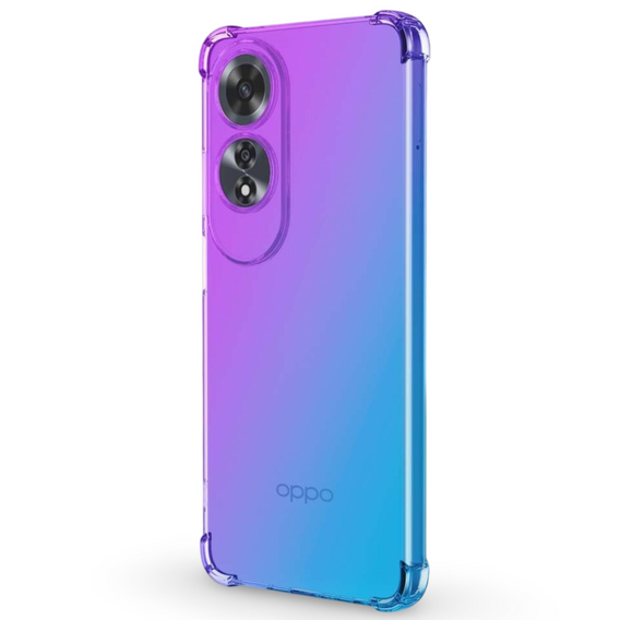 Чехол для Oppo A60, Gradient Dropproof, Фиолетовый / синий