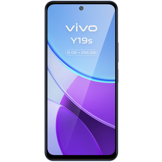 3D загартоване скло для Vivo Y19s, чорна рамка