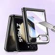 Чехол со стеклом для Samsung Galaxy Z Flip5 5G, PC Case, чёрный