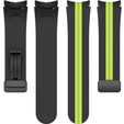 Силіконовий ремінець для Fitbit Inspire 3, Red Samsung Galaxy Watch 4 / 5 40/42/44/46/45MM PRO, Black / Lime