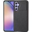 Шкіряний чохол для Samsung Galaxy A54, Lychee leather Case, чорний