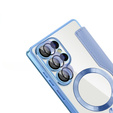 Откидной чехол для Samsung Galaxy S25 Ultra, RFID Wallet MagSafe CamShield, синий