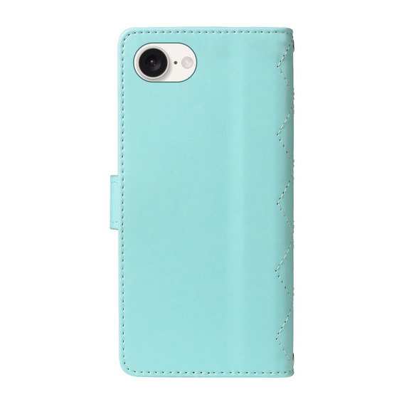 Чохол-сумка для iPhone 16E, Rhombus Crossbody Leather, зелений