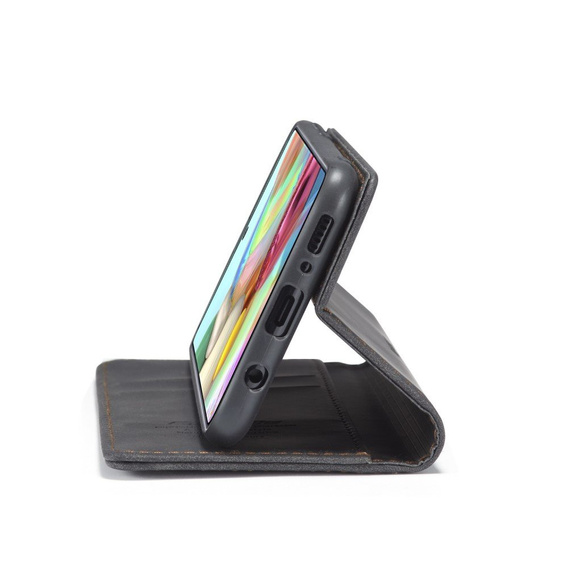 Чехол CASEME для Samsung Galaxy A71, Leather Wallet Case, чёрный