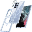 Чехол ERBORD MagSafe для Samsung Galaxy S22 Ultra 5G, Hybrid Case, Blue