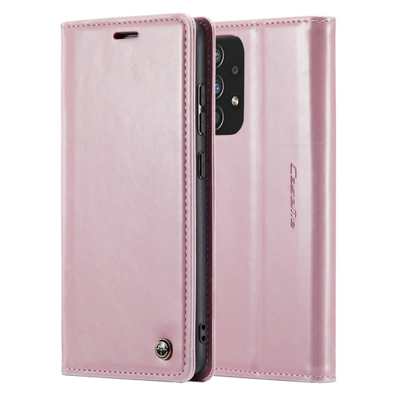 Флип-кейс CASEME для Samsung Galaxy A33 5G, Waxy Textured, розовый