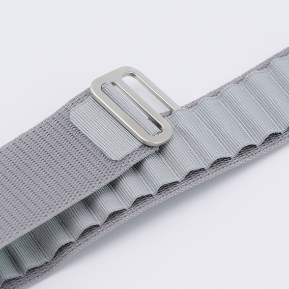 Нейлоновый ремешок для Apple Watch 1/2/3/4/5/6/7/8/SE/ULTRA 42/44/45/49 мм, серый