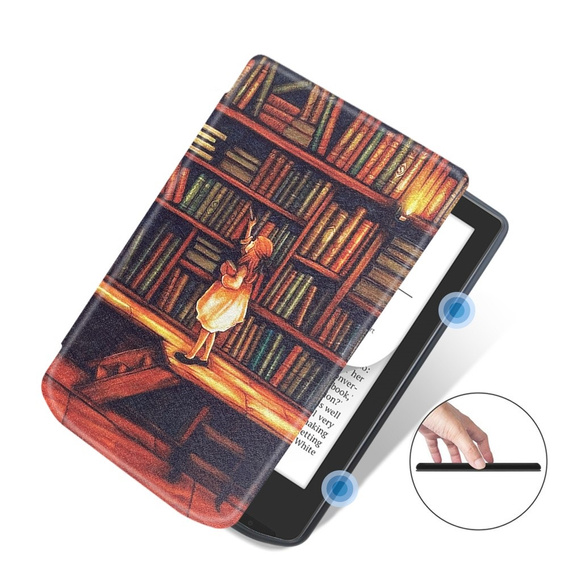 Чохол для PocketBook Verse / Verse Pro, Smartcase, Library girl