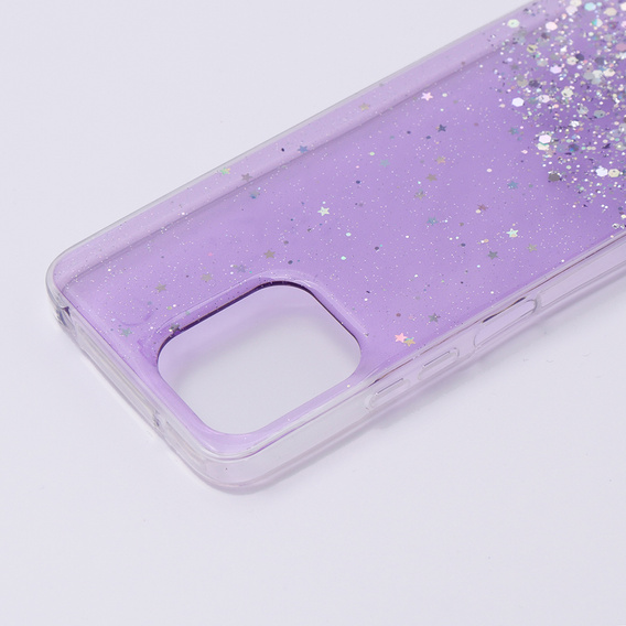 Чехол до Xiaomi Redmi 12, Glittery, фиолетовый