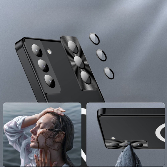 Захисний чохол для камери Samsung Galaxy S21+ Plus, CamShield MagSafe, прозорий / чорний