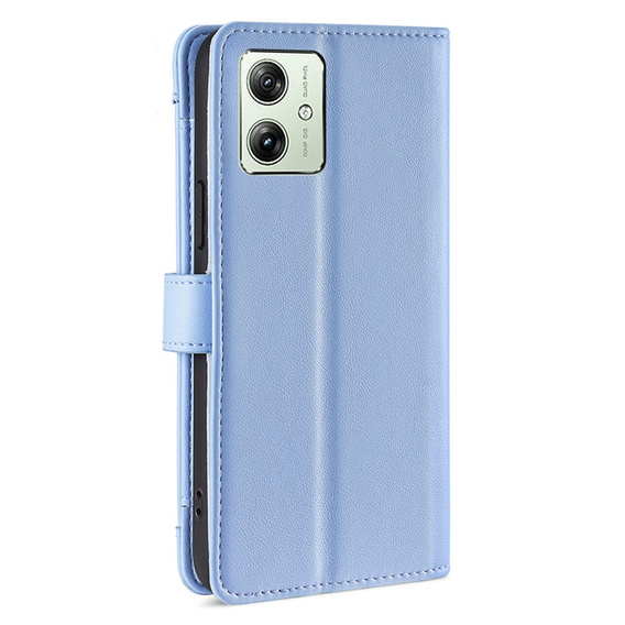 Откидной чехол для Motorola Moto G54 5G, Wallet Zipper Pocket, синий