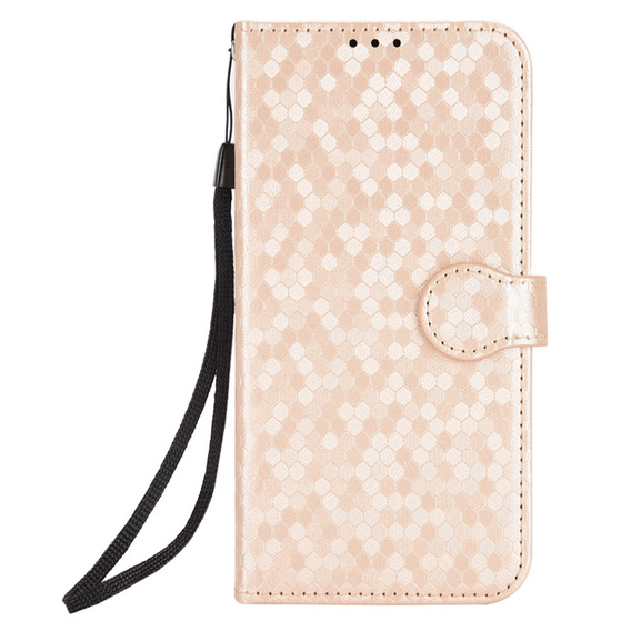 Флип-кейс для Xiaomi Redmi Note 14 4G, Wallet Rhombus, розовый