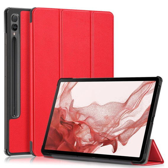 Чехол для Samsung Galaxy Tab S9 Plus, Smartcase с местом для стилуса, красный