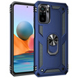 Бронированный Чехол до Xiaomi Redmi Note 10/10S, Nox Case Ring, синий
