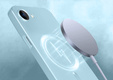 Чехол для iPhone 16E, ColorMag, для MagSafe, синий + закаленное стекло 9H