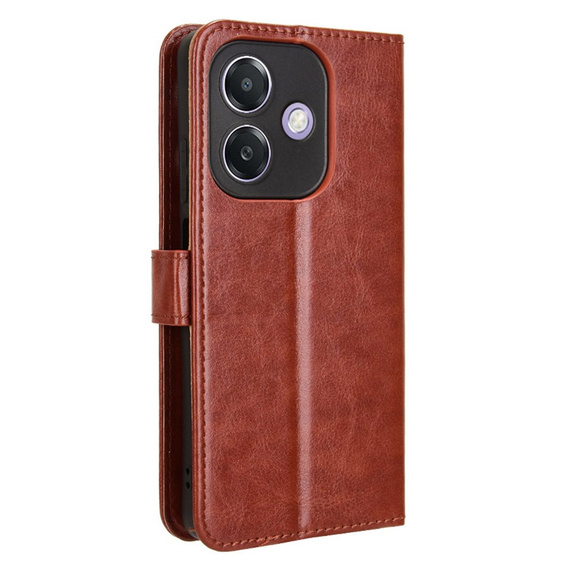 Откидной чехол для Oppo A40 / Oppo A40m, Crazy Horse Wallet, коричневый