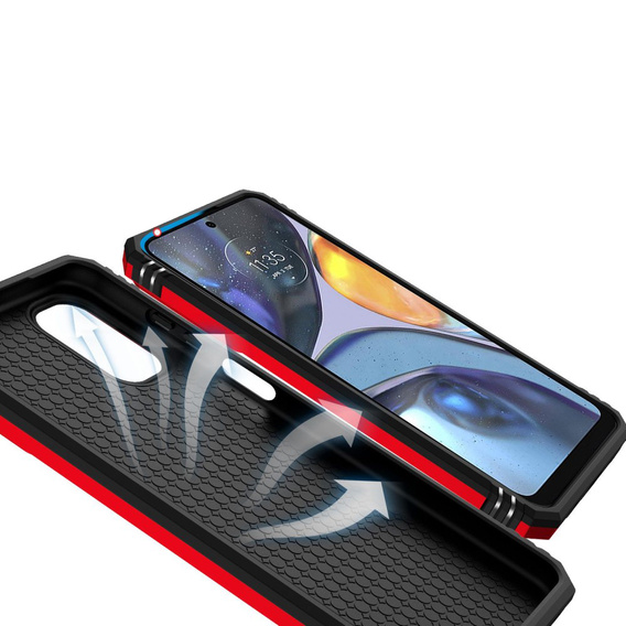 Чохол NOX Camera Slide Motorola Moto G22, CamShield Slide, червоний