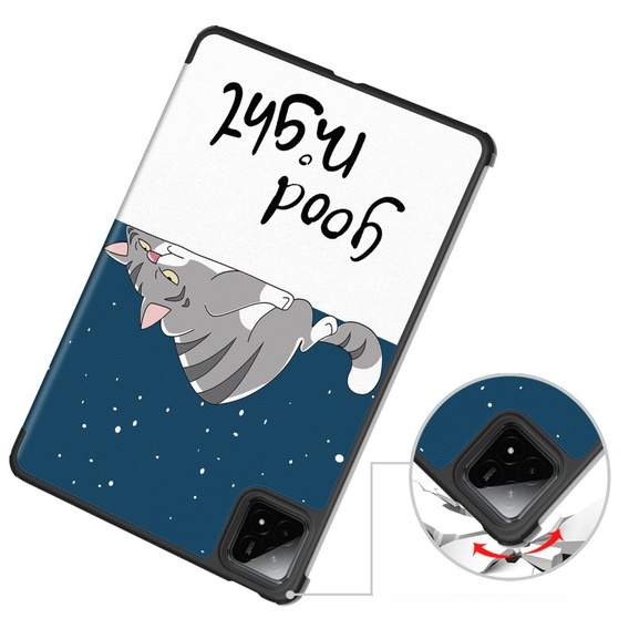 Чохол для Xiaomi Pad 7 / 7 Pro, Smartcase, sleeping cat