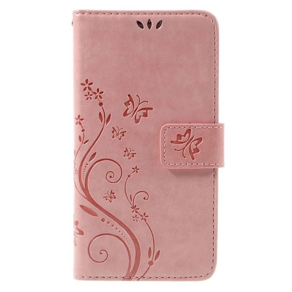 Чохол-книжка для Samsung Galaxy J5 2016, Butterfly, рожевий