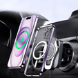 Чехол для iPhone 13, Electro MagSafe, фиолетовый + стекло для экрана
