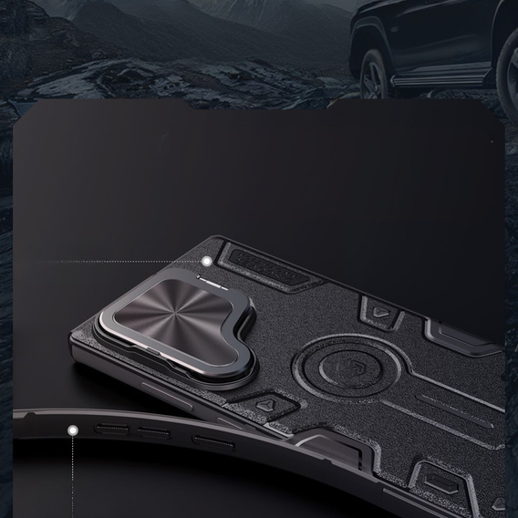 Чохол для Samsung Galaxy S24 Ultra, броньований Nillkin, CamShield Armor Prop, чорний