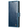 Флип-кейс CASEME для Samsung Galaxy S22 Ultra, Waxy Textured, синий