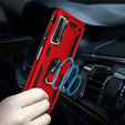 Бронированный Чехол до Huawei P Smart 2021, Nox Case Ring, красный