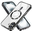 Чехол для iPhone 16, Electro MagSafe, чёрный + стекло для экрана