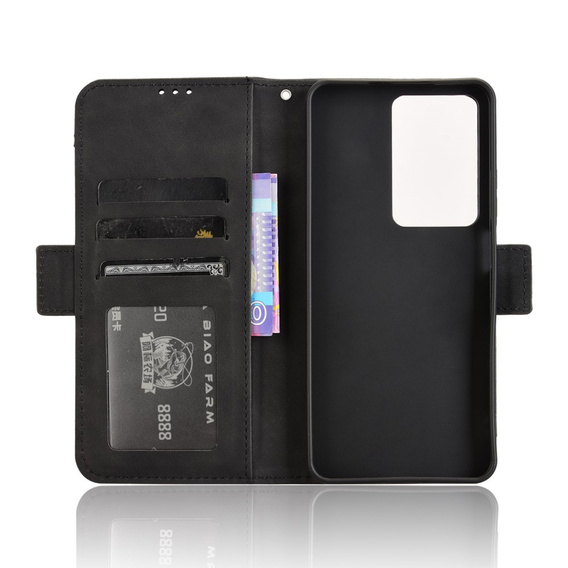 Футляр з клапаном для Realme 14X / Realme C75, Card Slot, чорний