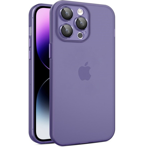 Ultra Slim чохол для iPhone 15, прозорий / фіолетовий