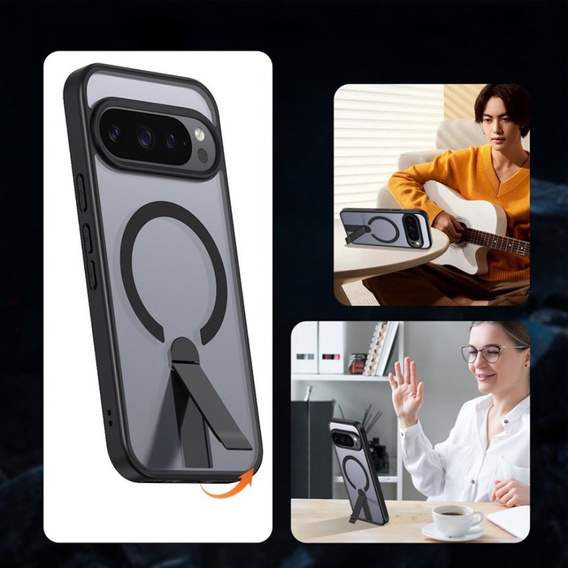 Гибридный чехол Fusion для Google Pixel 10 Pro XL, для MagSafe, с подставкой, черный