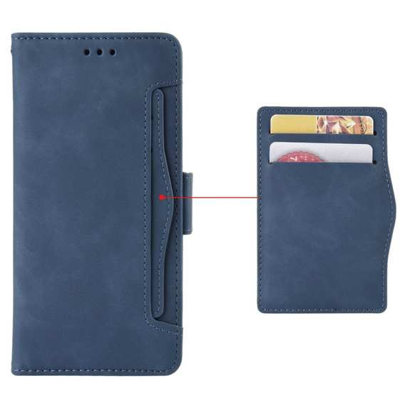 Откидной чехол для Motorola Moto G24 / G24 Power / G04, Card Slot, синий