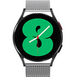 Металический браслет с чехлом для часов Samsung Galaxy Watch 4 40mm, Silver