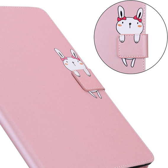 Чехол для iPad 10.2" 2021/2020/2019 (9/8/7 gen.), с клапаном, animal, розовый
