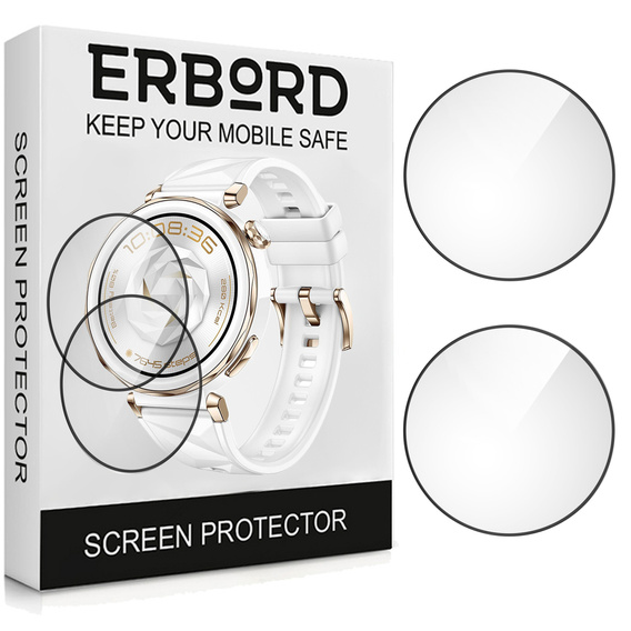 2x Гібридне скло ERBORD для Huawei Watch GT 5 Pro 42mm