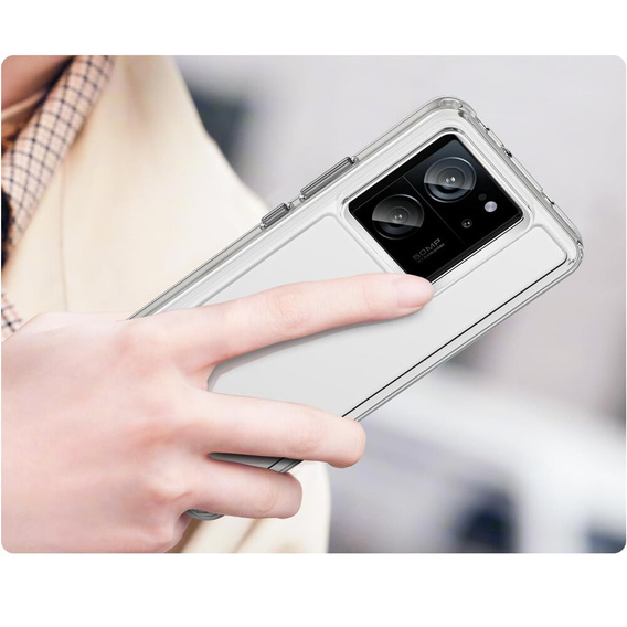 Чехол до Xiaomi 13T / 13T Pro, Fusion Hybrid, прозрачный