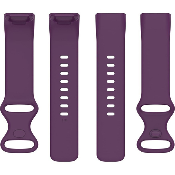 Резиновый браслет Softband для  Fitbit Charge 5 - Dark Purple