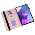 Чохол-накладка для Lenovo Tab M9, flower, рожевий rose gold