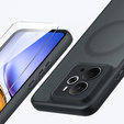 Чехол для Realme 14 5G / Realme 14T 5G, для MagSafe, ERBORD Matt Case, чёрный + стекло для экрана