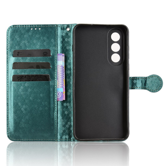 Чохол-фліп для OnePlus Nord 5, Wallet Rhombus, зелений