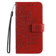 Чохол-книжка для Xiaomi Redmi Note 12 4G, Mandala Flower, червоний