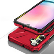 Чехол для Samsung Galaxy A54 5G, бронированный с подставкой и ручкой-планшетом, красный