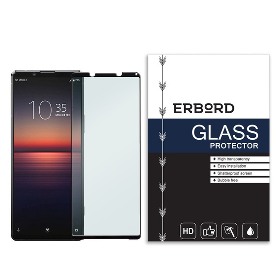 Закаленное стекло 3D ERBORD до Sony Xperia 1 II - Black