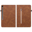 Чохол для Samsung Galaxy Tab S10 Lite / S10 FE / S9 FE, Wallet Pen Slot, коричневий