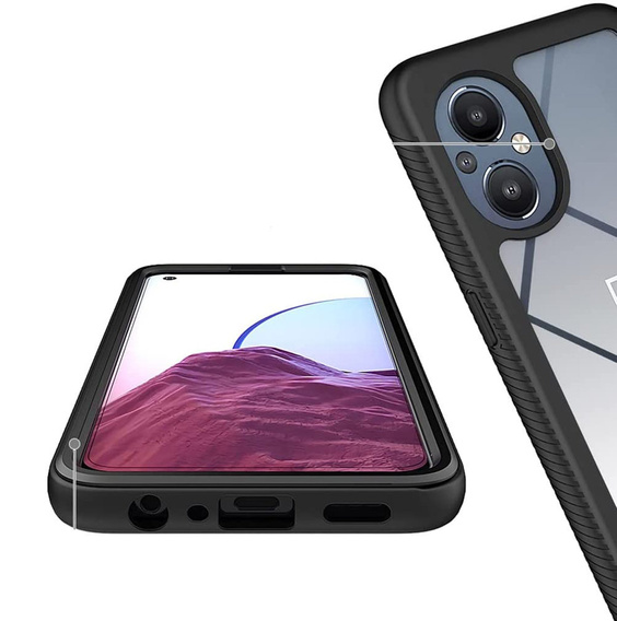 Чехол для Oppo Reno7 Lite, Shockproof, с пленкой, синий