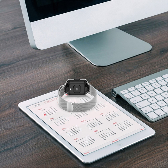 Металический браслет с чехлом для часов Xiaomi Redmi Watch 2 Lite, Silver