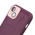 Чехол для iPhone 15, ERBORD Armor Mag, бордовый