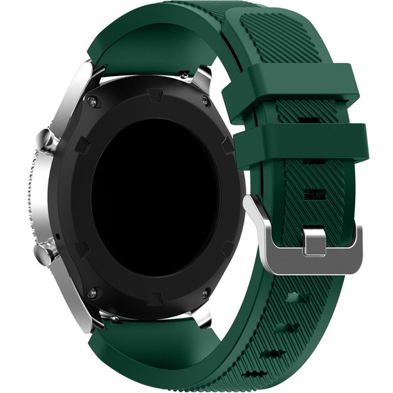Силиконовый ремешок Twill Texture 22mm, Dark green