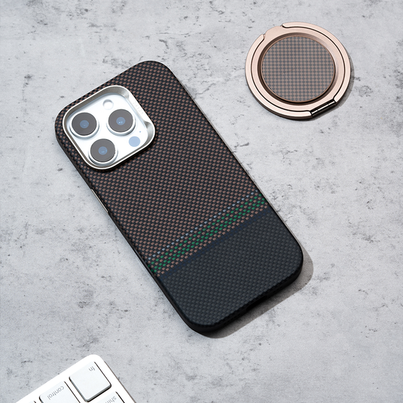 Чохол BENKS Kevlar Magnetic Armor Pro Prestige 600D Y065 для MagSafe з активною кнопкою для iPhone 16 Pro