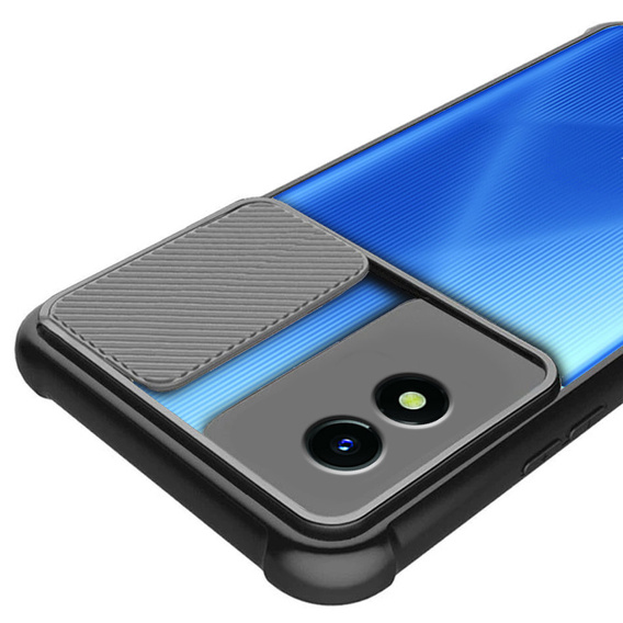 Чехол для Vivo Y01, CamShield, Clear/Black